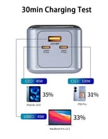 باور بانك MOOGMAX | بمنفذين Type-C ومنفذ USB | بقد...