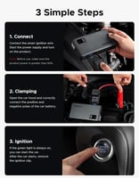 مشغل بطارية سيارة (جامب ستارتر) 12000 مللي أمبير U...