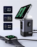 منصة شحن لاسلكي مغناطيسية 2 في 1 من UGREEN W709 |...