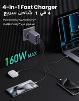 شاحن نيكسود برو بقوة 160 واط UGREEN X763 | بـ 3 من...