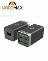 منصة شحن 80 واط MOOGMAX | أربعة منافذ 2 USB + 2 Ty...