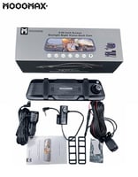 داش كام 3 كاميرات MOOGMAX | مرآة شاشة لمس 9.66 إنش...