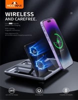 منصة شحن لاسلكية 4 في 1 بقدرة 15 واط MOOGMAX MX1 |...