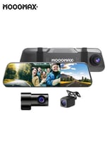 داش كام 3 كاميرات MOOGMAX | مرآة شاشة لمس 9.66 إنش...
