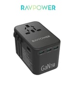 فيش سفر عالمي بقدرة 75 واط RAVPower | ب4 منافذ Typ...
