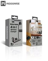 منصة شاحن لاسلكية 4 في 1 بقوة 15 واط MOOOGMAX | مص...