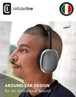 سماعة رأس لاسلكية Cellularline Maxi2 | تصميم حول ا...