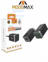 منصة شحن 80 واط MOOGMAX | أربعة منافذ 2 USB + 2 Ty...