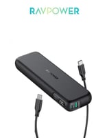 باور بانك بسعة 15000 مللي امبير RAVPower | بقوة 30...