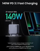 شاحن نيكسود برو بقوة 160 واط UGREEN X763 | بـ 3 من...