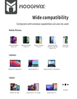 سماعة بلوتوث إيربودز MOOGMAX | تصميم صغير | تشغيل...