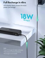 باور بانك بسعة 15000 مللي امبير RAVPower | بقوة 30...