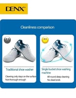 غسالة صغيرة للملابس والأحذية محمولة DENX | بسعة 4....