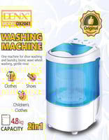 غسالة صغيرة للملابس والأحذية محمولة DENX | بسعة 4....