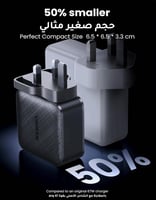 شاحن جداري 65 واط UGREEN CD224 | بـ 3 منافذ Type-C...