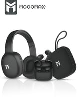 بكج سماعات وسبيكر 3 في 1 MOOGMAX | سماعة رأس لاسلك...