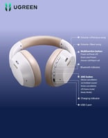 سماعة رأس لاسلكية هايبرد UGREEN HiTune Maxi5c | حو...