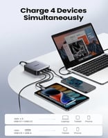 شاحن مكتبي بقوة 100 واط UGREEN CD328| بـ 3 منافذ T...