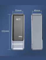 باور بانك MOOGMAX | بمنفذين Type-C ومنفذ USB | بقد...