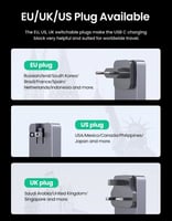 شاحن عالمي نيكسود نحيف GaN بقوة 65 واط UGREEN X755...