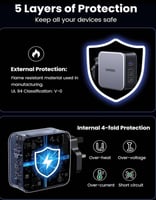 شاحن نيكسود بقوة 140 واط UGREEN CD289 | منفذين Typ...