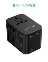 فيش سفر عالمي قوة 65 واط RAVPower متعدد المداخل وم...