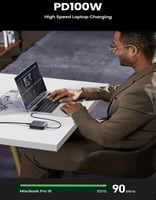 شاحن مكتبي بقوة 100 واط UGREEN CD328| بـ 3 منافذ T...