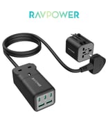 قاعدة شحن عالمية 75 واط RAVPower | خمسة منافذ (3 T...