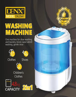 غسالة صغيرة للملابس والأحذية محمولة DENX | بسعة 4....
