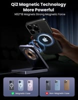 منصة شحن لاسلكي مغناطيسية 2 في 1 من UGREEN W528 |...