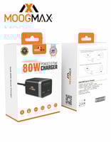 منصة شحن 80 واط MOOGMAX | أربعة منافذ 2 USB + 2 Ty...