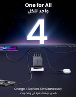 شاحن جداري 65 واط UGREEN CD224 | بـ 3 منافذ Type-C...