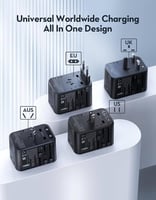 فيش سفر عالمي قوة 65 واط RAVPower متعدد المداخل وم...