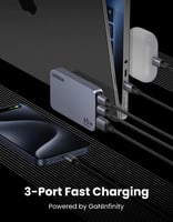 شاحن عالمي نيكسود نحيف GaN بقوة 65 واط UGREEN X755...