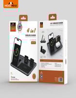 منصة شحن لاسلكية 4 في 1 بقدرة 15 واط MOOGMAX MX1 |...