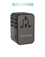 فيش سفر عالمي بقدرة 75 واط RAVPower | ب4 منافذ Typ...
