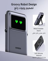 باور بانك لاسلكي بسعة 10000 مللي أمبير UGREEN PB57...