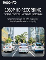 داش كام 3 كاميرات MOOGMAX | مرآة شاشة لمس 9.66 إنش...