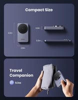 منصة شحن لاسلكي مغناطيسية 2 في 1 من UGREEN W528 |...