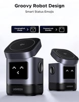 منصة شحن لاسلكي مغناطيسية 2 في 1 من UGREEN W709 |...
