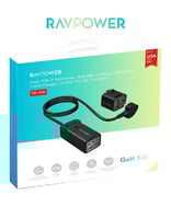 قاعدة شحن عالمية 75 واط RAVPower | خمسة منافذ (3 T...
