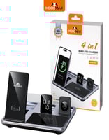 منصة شحن لاسلكية 4 في 1 بقدرة 15 واط MOOGMAX MX1 |...