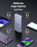 باور بانك لاسلكي بسعة 10000 مللي أمبير UGREEN PB20...