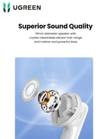 سماعة لاسلكية هايبرد UGREEN HiTune T6 | عزل ضوضاء...