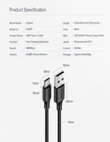كيبل شحن ومزامنة USB-A الى Type-C من UGREEN US287...