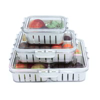 طقم صواني مع غطاء لحفظ و تخزين الطعام مكون من ثلاث...