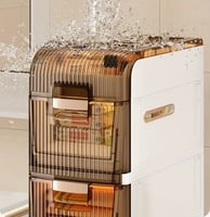 ادراج تخزين بلاستيك 3 دور متعددة الاستخدامات مقاوم...