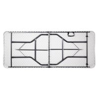 طاولة فايبر مستطيلة قابلة للطي مقاس 180 * 74 ابيض