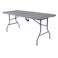 طاولة فايبر قابلة للطي 180*74 سم رمادي