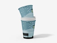 طباعة اكواب ورقية بتصاميم شتوية